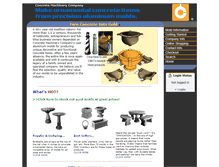 Tablet Screenshot of concretemachineryco.com